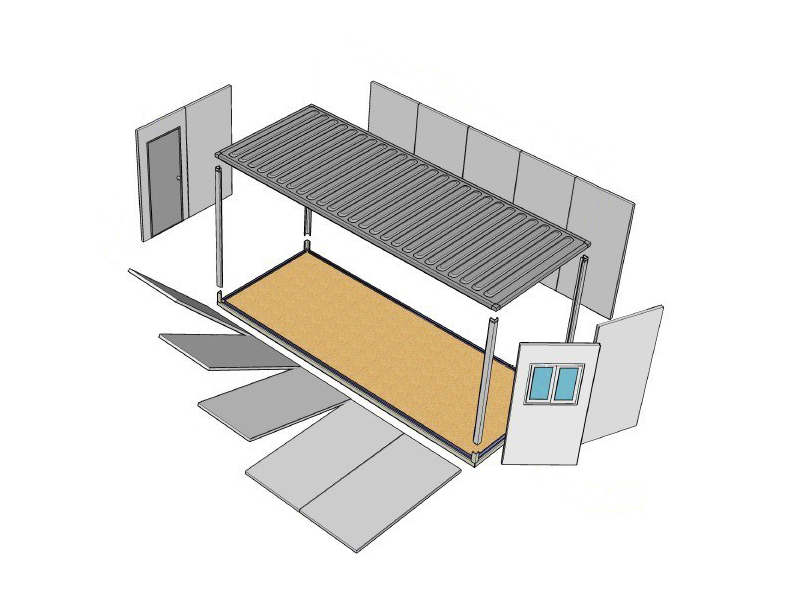 flat pack container house installation step-5